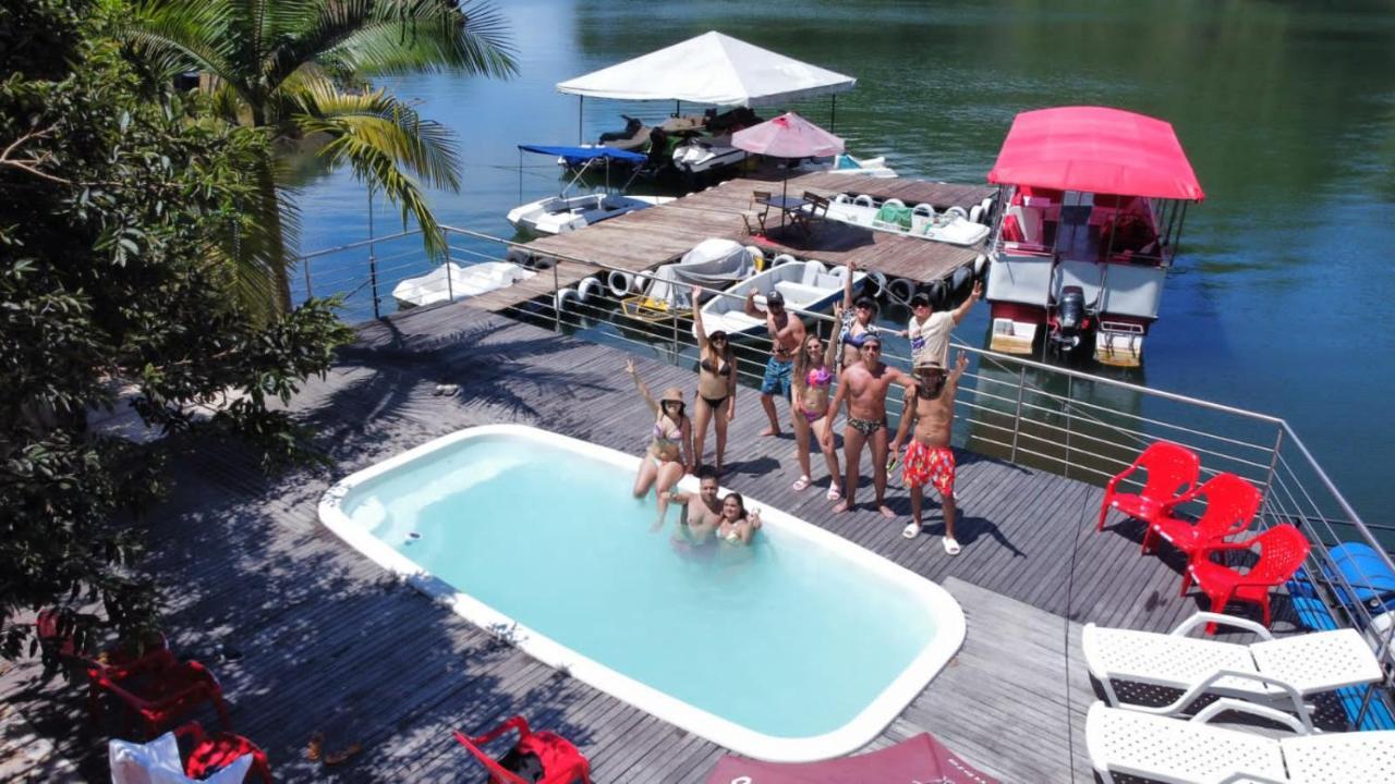 Finca Santa Monica Guatape Privada Lujosa Piscina Jacuzzi Sauna Muelle Represa Jetski Planchon Villa Exterior photo